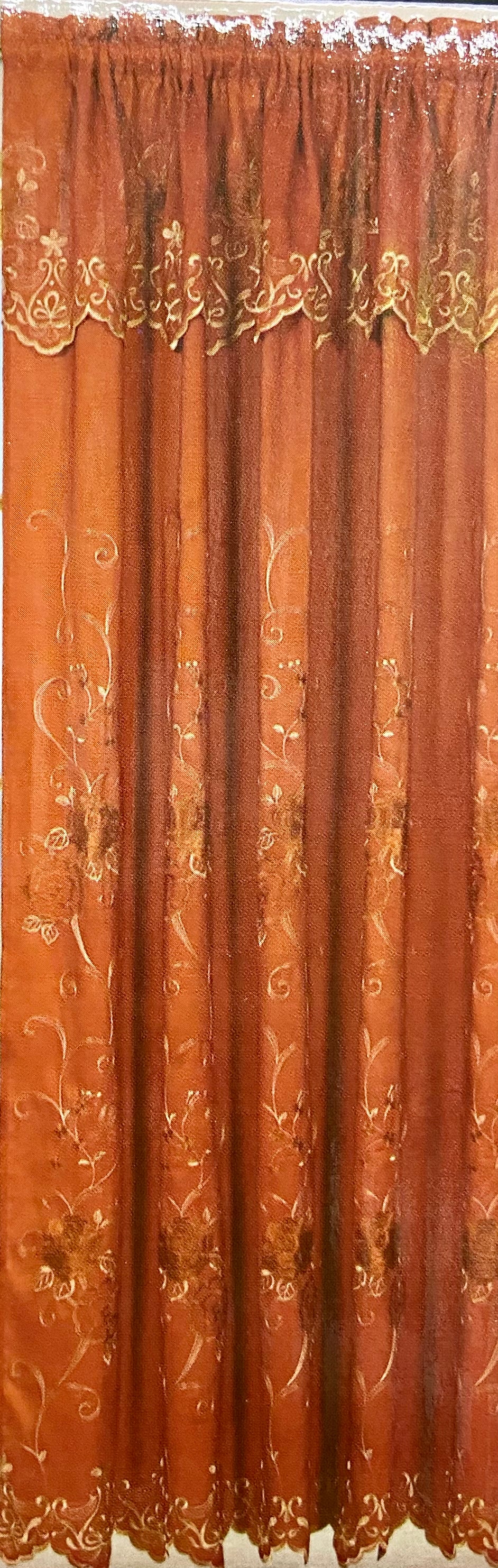 Darden Curtain with Attached Valance