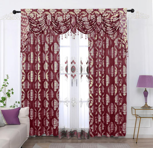 Mina Curtain Set - 118" - Stylish Curtains