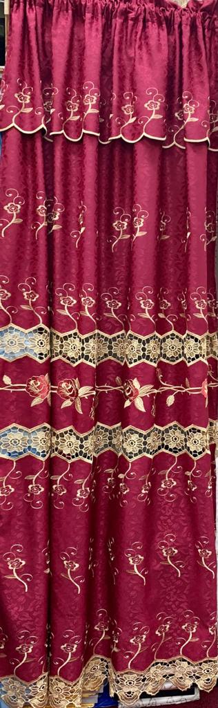 Malaika Curtain with attached Valance