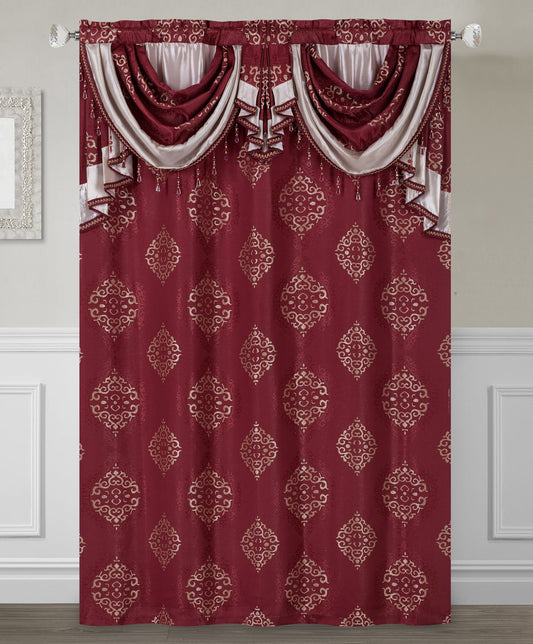 Gabriela Curtain with Attached Valance