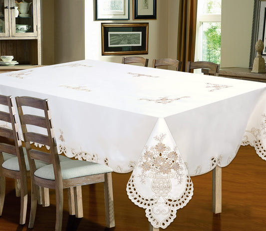 Camila Embroidered Tablecloth - Stylish Curtains