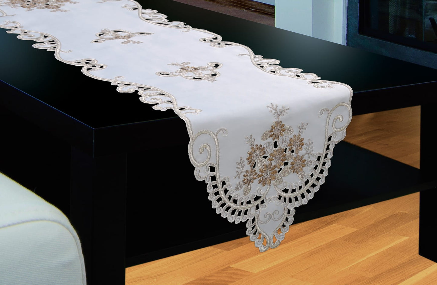 Camila Embroidered Table Runner